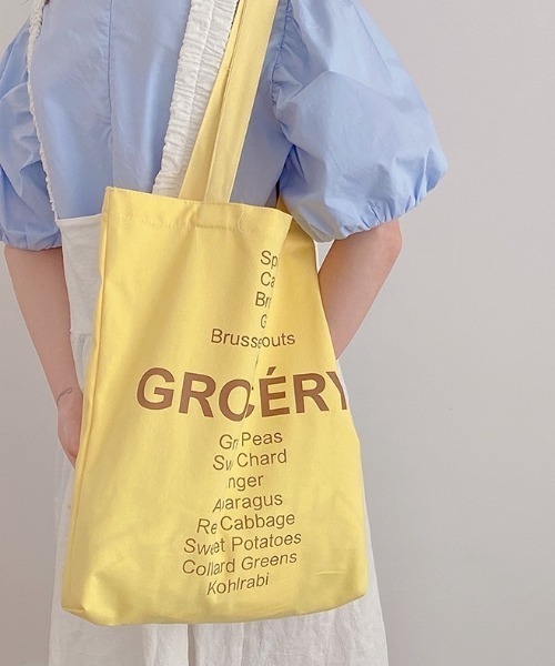 LAC-VERT（ラック・ヴェール）の「カラーコットントートバッグ（トートバッグ・レディース・イエロー/グリーン/ピンク・FREE）」の12枚目の写真