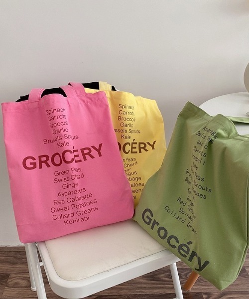 LAC-VERT（ラック・ヴェール）の「カラーコットントートバッグ（トートバッグ・レディース・イエロー/グリーン/ピンク・FREE）」の22枚目の写真