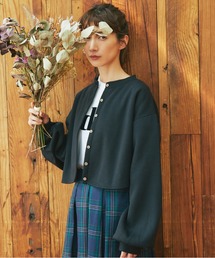 and R | スウェットカーディガン(カーディガン/ボレロ)