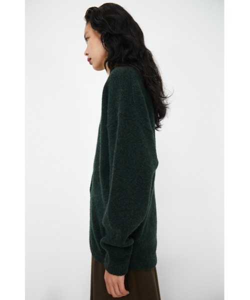RIM.ARK(リムアーク)の「Back volume knit cardigan(カーディガン/ボレロ・レディース・グリーン/ブラック/ベージュ・FREE)」の17枚目の写真