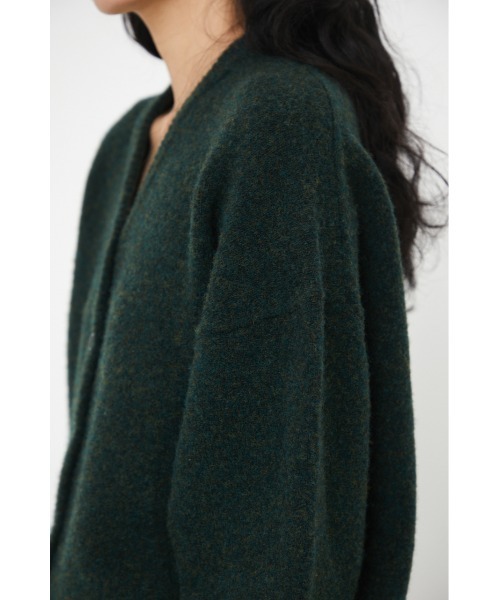 RIM.ARK(リムアーク)の「Back volume knit cardigan(カーディガン/ボレロ・レディース・グリーン/ブラック/ベージュ・FREE)」の11枚目の写真