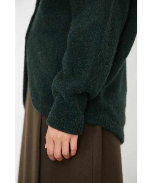 RIM.ARK(リムアーク)の「Back volume knit cardigan(カーディガン/ボレロ・レディース・グリーン/ブラック/ベージュ・FREE)」の8枚目の写真