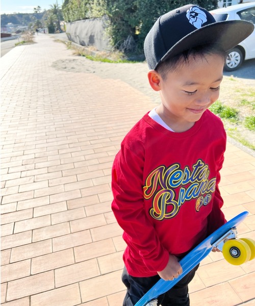 NESTA BRAND(ネスタブランド)の「NESTA KIDS(ネスタキッズ) / ライオン刺繍キャップ(キャップ・キッズ・ブラック系その他/ブルー/ブラック/グリーン系カモフラージュ/レッド・FREE)」の7枚目の写真