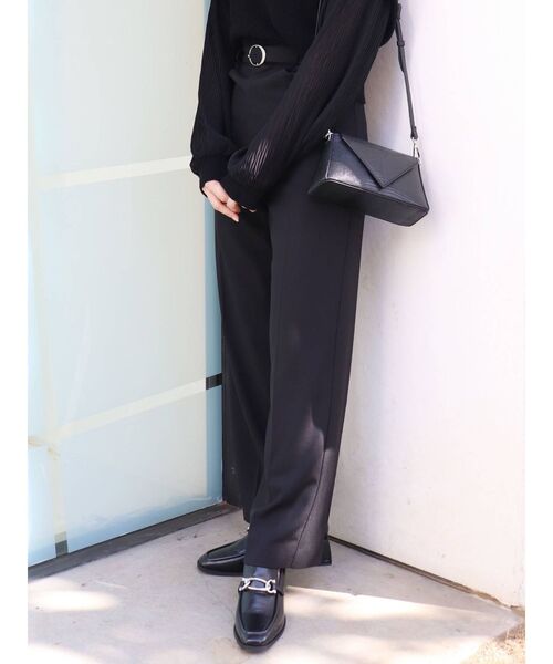 MURUA（ムルーア）の「タックハイウエストパンツ（スラックス・レディース・ブラック/パープル/その他1・1/2）」の21枚目の写真