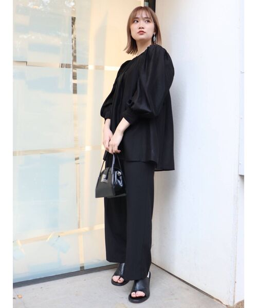 MURUA（ムルーア）の「タックハイウエストパンツ（スラックス・レディース・ブラック/パープル/その他1・1/2）」の13枚目の写真