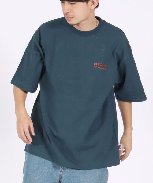 BEN DAVIS(ベンデイビス)の「【BEN DAVIS(ベンデイビス)】BARBERSHOP EMBROIDERY BIG TEE / バーバーショップ 床屋風 バック刺繍 ビッグ Tシャツ(Tシャツ/カットソー・メンズ・ブルー系その他2/ホワイト/ベージュ系その他/チャコール・MEDIUM/X-LARGE/LARGE)」の11枚目の写真