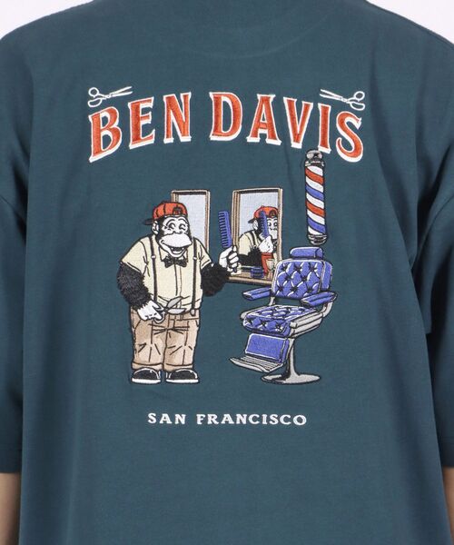 BEN DAVIS(ベンデイビス)の「【BEN DAVIS(ベンデイビス)】BARBERSHOP EMBROIDERY BIG TEE / バーバーショップ 床屋風 バック刺繍 ビッグ Tシャツ(Tシャツ/カットソー・メンズ・ブルー系その他2/ホワイト/ベージュ系その他/チャコール・MEDIUM/X-LARGE/LARGE)」の14枚目の写真