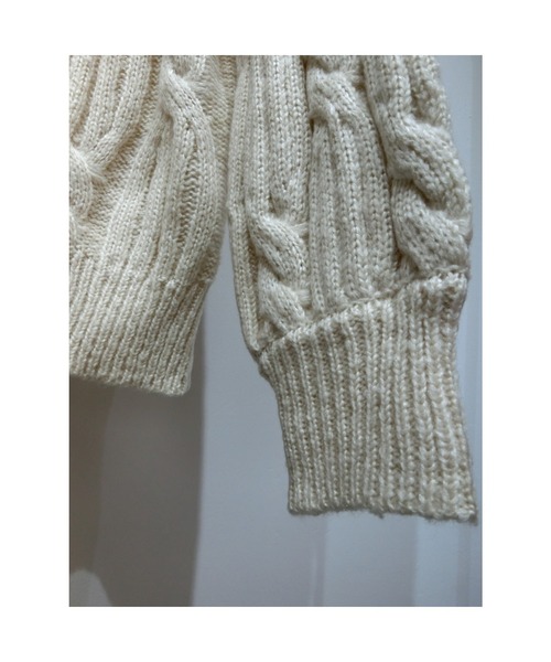 ulu（ウル）の「Over silhouette cable knit（ニット/セーター・レディース・ホワイト・FREE）」の12枚目の写真