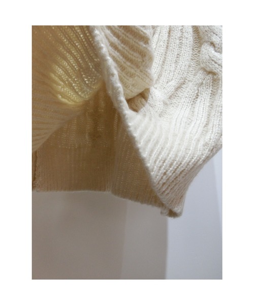 ulu（ウル）の「Over silhouette cable knit（ニット/セーター・レディース・ホワイト・FREE）」の17枚目の写真