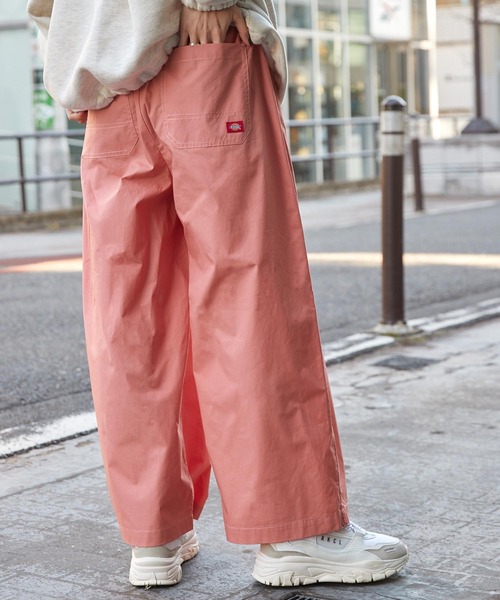 Dickies XL オレンジ オーバーオール ワイドシルエット Orange Mens Large Cotton Bib OVERALL Pants - Deep Orange