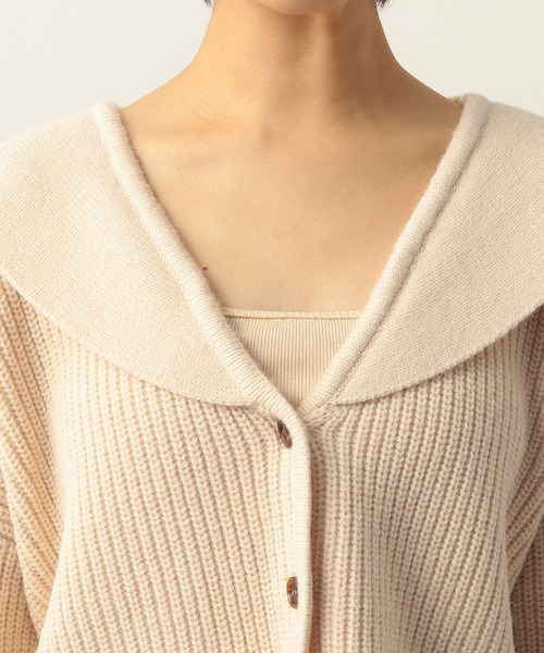 Heather（ヘザー）の「セーラーカラーニットカーディガン 263123