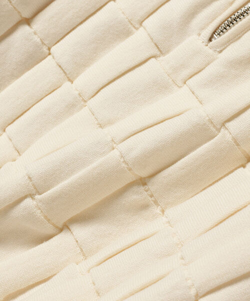 Ray BEAMS（レイビームス）の「Ray BEAMS / バスケットアミ ジップ ポロシャツ（ニット/セーター・レディース・ブラック/オフホワイト・ONE SIZE）」の21枚目の写真