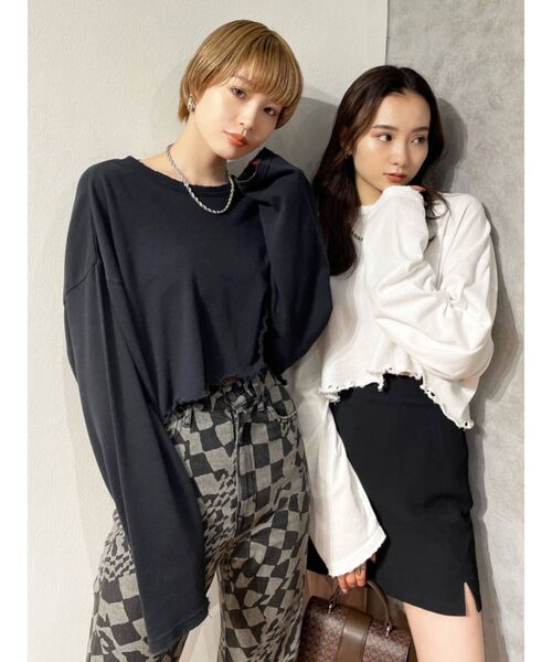 なお様11点❤️☘️T17521☘️EMODA 半袖 フォトグラフ Tシャツ F セール】アートグラフィックオーバーTシャツ（Tシャツ