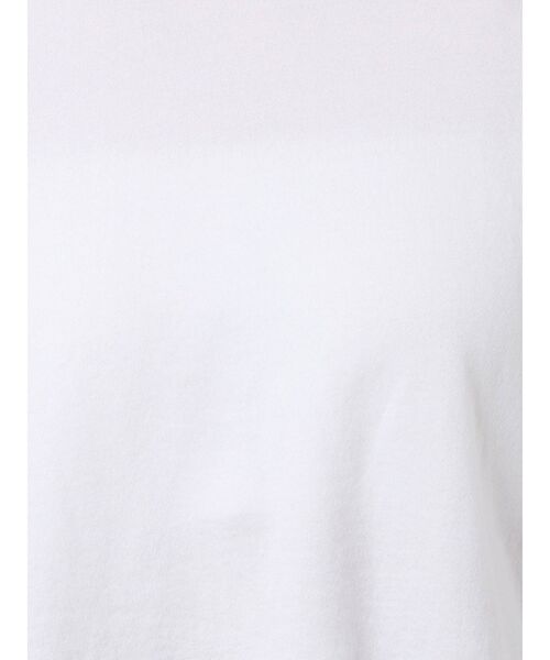 EMODA（エモダ）の「カットオフメッセージロングTシャツ（Tシャツ/カットソー・レディース・ホワイト/ブラック/ベージュ/グリーン・FREE）」の7枚目の写真