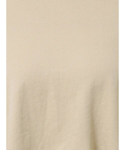 EMODA（エモダ）の「カットオフメッセージロングTシャツ（Tシャツ/カットソー・レディース・ホワイト/ブラック/ベージュ/グリーン・FREE）」の9枚目の写真