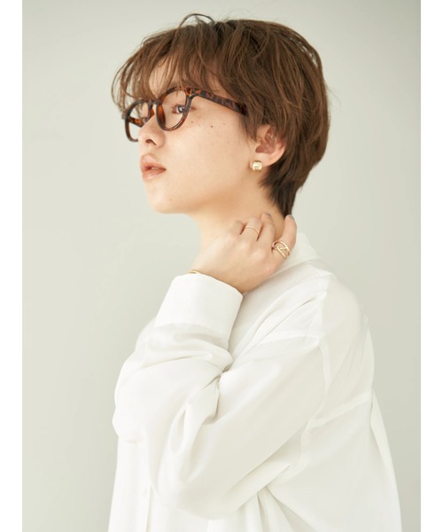 earth music&ecology（アースミュージックアンドエコロジー）の「微起毛シャツチュニック*（シャツ/ブラウス・レディース・オフホワイト/グレイッシュベージュ・FREE）」の11枚目の写真