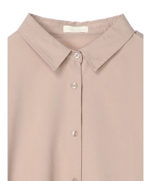 earth music&ecology（アースミュージックアンドエコロジー）の「微起毛シャツチュニック*（シャツ/ブラウス・レディース・オフホワイト/グレイッシュベージュ・FREE）」の9枚目の写真