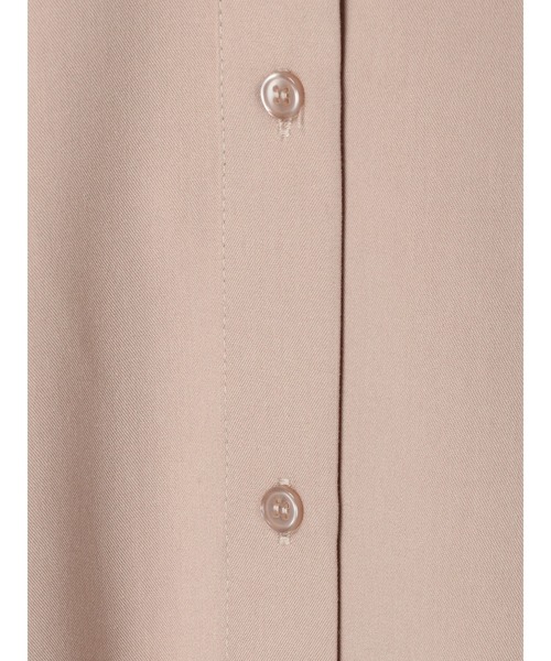 earth music&ecology（アースミュージックアンドエコロジー）の「微起毛シャツチュニック*（シャツ/ブラウス・レディース・オフホワイト/グレイッシュベージュ・FREE）」の4枚目の写真