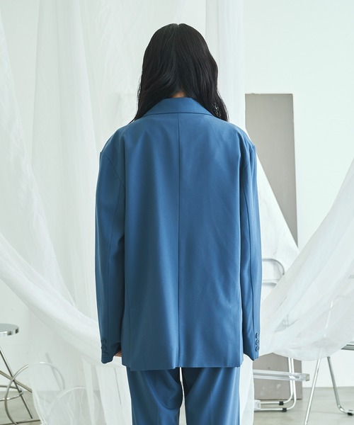 VACANCY(ヴァカンシー)の「SETUP 2B JACKET(テーラードジャケット・レディース・ブルー/ブラック・FREE)」の19枚目の写真
