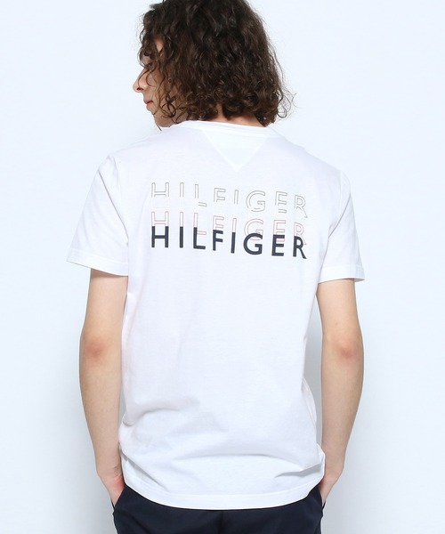 TOMMY HILFIGER（トミーヒルフィガー）の「HILFIGERバックロゴTシャツ（Tシャツ/カットソー・メンズ・カーキ/ホワイト/ブラック/レッド・X-LARGE/MEDIUM/LARGE/SMALL/XX-LARGE）」の7枚目の写真