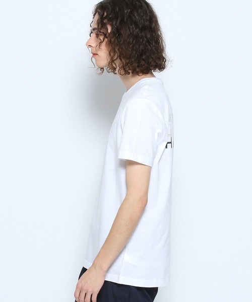 TOMMY HILFIGER（トミーヒルフィガー）の「HILFIGERバックロゴTシャツ（Tシャツ/カットソー・メンズ・カーキ/ホワイト/ブラック/レッド・X-LARGE/MEDIUM/LARGE/SMALL/XX-LARGE）」の8枚目の写真