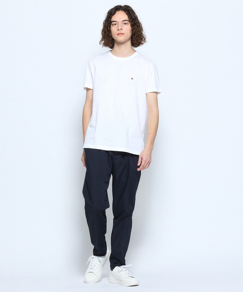 TOMMY HILFIGER（トミーヒルフィガー）の「HILFIGERバックロゴTシャツ（Tシャツ/カットソー・メンズ・カーキ/ホワイト/ブラック/レッド・X-LARGE/MEDIUM/LARGE/SMALL/XX-LARGE）」の9枚目の写真