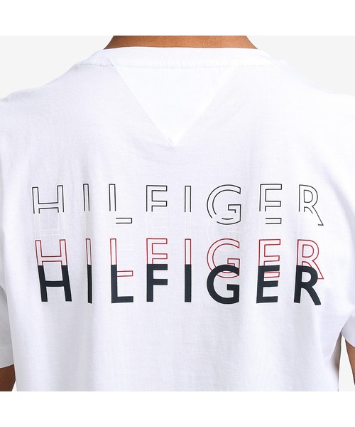 TOMMY HILFIGER（トミーヒルフィガー）の「HILFIGERバックロゴTシャツ（Tシャツ/カットソー・メンズ・カーキ/ホワイト/ブラック/レッド・X-LARGE/MEDIUM/LARGE/SMALL/XX-LARGE）」の10枚目の写真