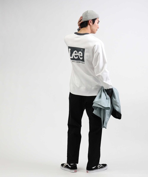 Lee（リー）の「【Lee】バックプリントリンガークルーネックスウェット（スウェット・メンズ・ホワイト・XL/L/M）」の13枚目の写真