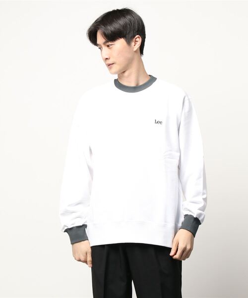 Lee（リー）の「【Lee】バックプリントリンガークルーネックスウェット（スウェット・メンズ・ホワイト・XL/L/M）」の4枚目の写真