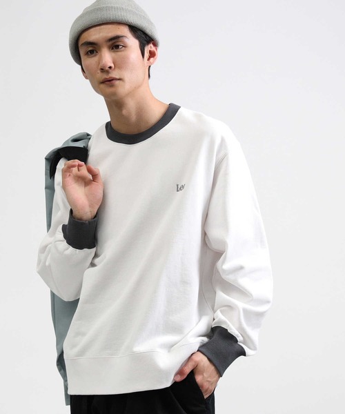 Lee（リー）の「【Lee】バックプリントリンガークルーネックスウェット（スウェット・メンズ・ホワイト・XL/L/M）」の14枚目の写真