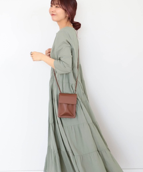 アウトレット通販店 モカ B:MING by BEAMS / ティアード マキシ ロングスリーブ ワンピース 22SS アウトレット通販店 モカ B:MING by BEAMS / ティアード マキシ ロングスリーブ ワンピース 22SS