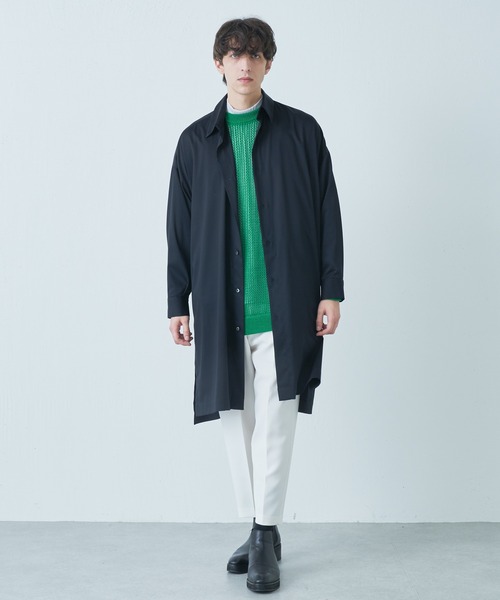 Lui's（ルイス）の「バンブーレーヨンNEWロングシャツ（シャツ/ブラウス・メンズ・ホワイト/ブラック・FREE）」の20枚目の写真