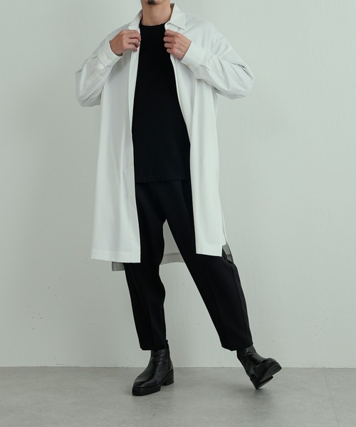 Lui's（ルイス）の「バンブーレーヨンNEWロングシャツ（シャツ/ブラウス・メンズ・ホワイト/ブラック・FREE）」の17枚目の写真