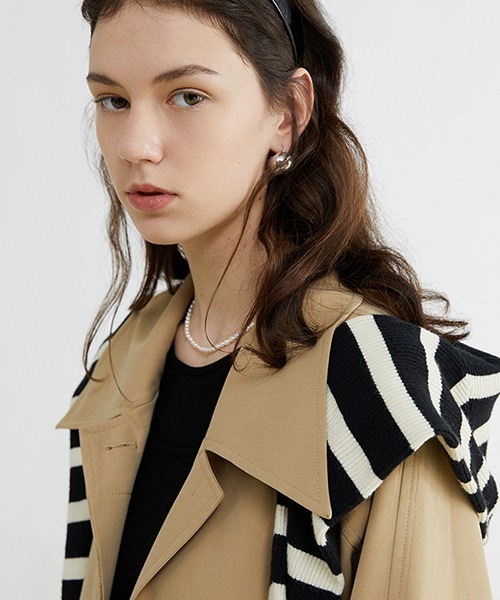 Fano Studios(ファノ ストゥディオズ)の「【Fano Studios】Waist belt straight trench coat FC22W019(トレンチコート・レディース・ベージュ・L/M/S)」の8枚目の写真