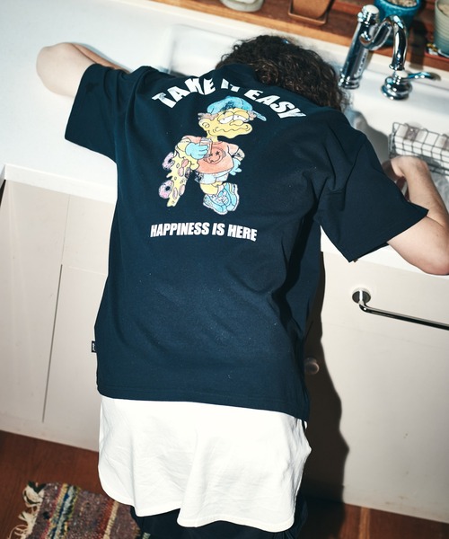 glamb（グラム）の「Skate Styles CS / スケートスタイルカットソー（Tシャツ/カットソー・メンズ・ブルー/ブラック/ホワイト・M/S/L）」の20枚目の写真