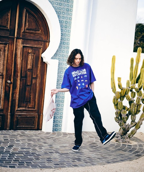 glamb（グラム）の「Skate Styles CS / スケートスタイルカットソー（Tシャツ/カットソー・メンズ・ブルー/ブラック/ホワイト・M/S/L）」の19枚目の写真