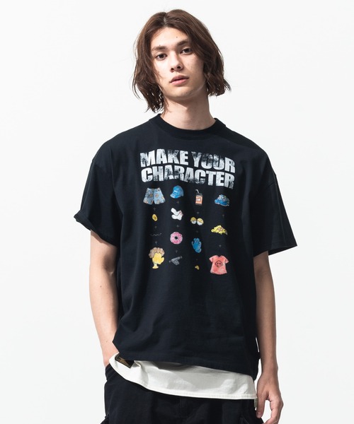glamb（グラム）の「Skate Styles CS / スケートスタイルカットソー（Tシャツ/カットソー・メンズ・ブルー/ブラック/ホワイト・M/S/L）」の12枚目の写真