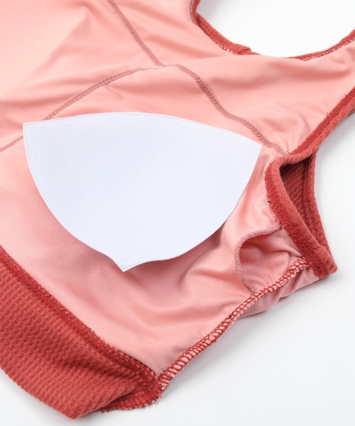 SEA DRESS（シードレス）の「ﾜｯﾌﾙ素材ﾊﾞｯｸｼｬﾝﾋﾞｷﾆ/水着（水着・レディース・オレンジ/ブラック/ブルー・M/S/L）」の15枚目の写真