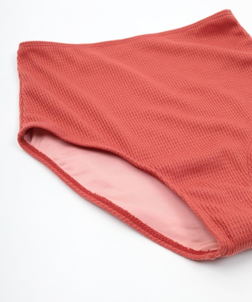 SEA DRESS（シードレス）の「ﾜｯﾌﾙ素材ﾊﾞｯｸｼｬﾝﾋﾞｷﾆ/水着（水着・レディース・オレンジ/ブラック/ブルー・M/S/L）」の21枚目の写真