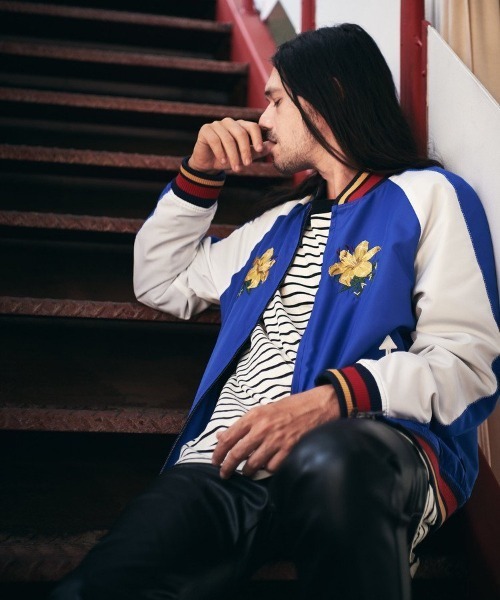 glamb(グラム)の「【glamb】Border long sleeve CS(Tシャツ/カットソー・メンズ・ブラック×グリーン/ホワイト×ブラック・M/L)」の4枚目の写真