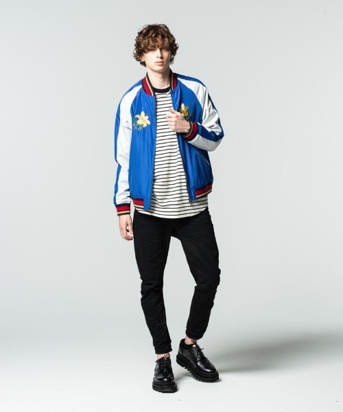 glamb(グラム)の「【glamb】Border long sleeve CS(Tシャツ/カットソー・メンズ・ブラック×グリーン/ホワイト×ブラック・M/L)」の9枚目の写真