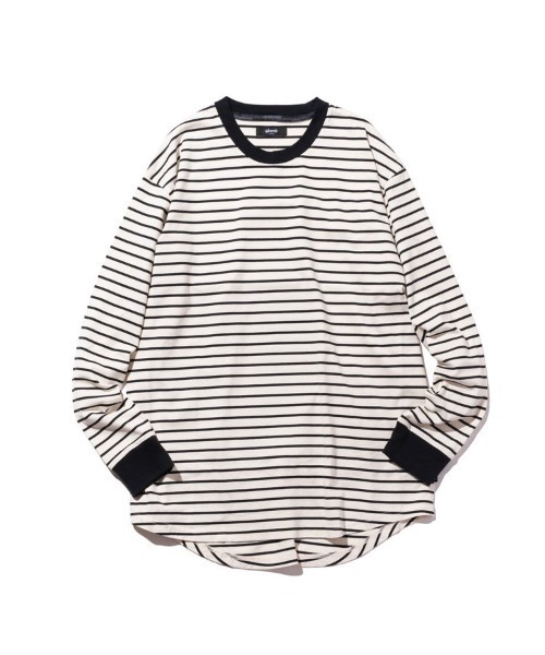 glamb(グラム)の「【glamb】Border long sleeve CS(Tシャツ/カットソー・メンズ・ブラック×グリーン/ホワイト×ブラック・M/L)」の12枚目の写真