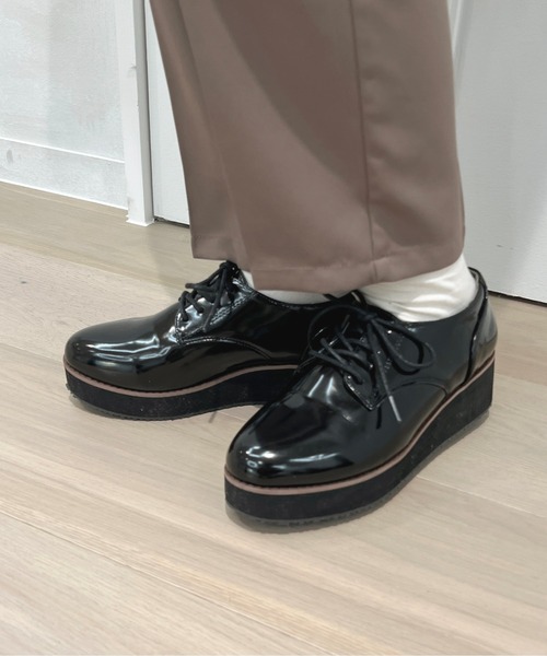 apres jour（アプレジュール）の「厚底レースアップシューズ【ZOZOTOWN限定アイテム】（その他シューズ・レディース・アイボリー/ブラック/ブラック系その他・LARGE/MEDIUM/SMALL/X-LARGE）」の8枚目の写真