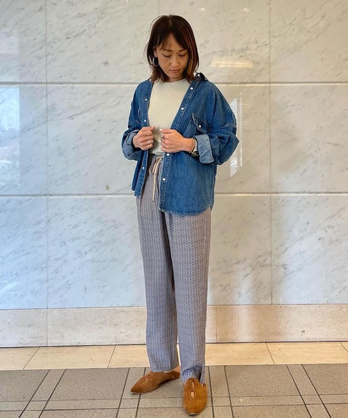 BRISEMY（ブライズミー）の「Brisemy　プリントイージーパンツ 2210801（その他パンツ・レディース・ピンク・38）」の12枚目の写真