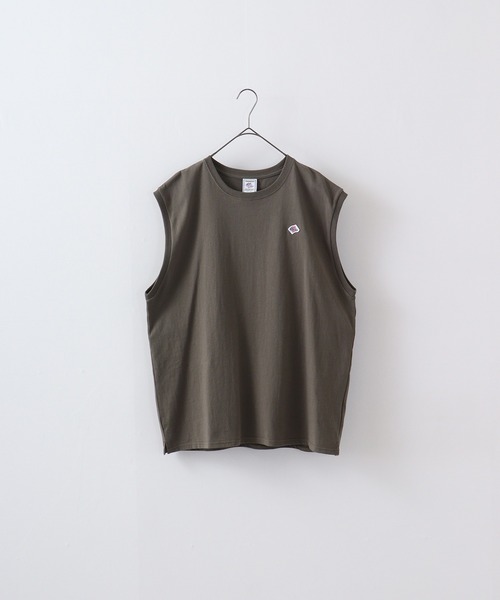 JEMORGAN（ジェーイーモーガン）の「JEMORGAN 胸ワッペンノースリーブ 天竺（タンクトップ・メンズ・ネイビー/ライトグレー/ピンク/ブラック/グリーン/ベージュ/オフホワイト/サーモンピンク/シルバーグレー/グリーン系その他2/ホワイト系その他2/ブルー系その他2/グリーン系その他/ブラック系その他/ホワイト系その他/ベージュ系その他/ベージュ系その他2/ブラック系その他2/ブルー系その他/カーキ系2/ベージュ系その他4/カーキ系1/ベージュ系その他3・M/L/XL）」の18枚目の写真