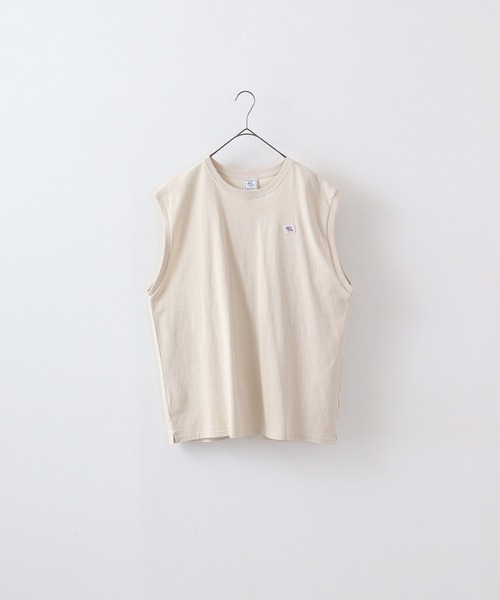 JEMORGAN（ジェーイーモーガン）の「JEMORGAN 胸ワッペンノースリーブ 天竺（タンクトップ・メンズ・ネイビー/ライトグレー/ピンク/ブラック/グリーン/ベージュ/オフホワイト/サーモンピンク/シルバーグレー/グリーン系その他2/ホワイト系その他2/ブルー系その他2/グリーン系その他/ブラック系その他/ホワイト系その他/ベージュ系その他/ベージュ系その他2/ブラック系その他2/ブルー系その他/カーキ系2/ベージュ系その他4/カーキ系1/ベージュ系その他3・M/L/XL）」の13枚目の写真