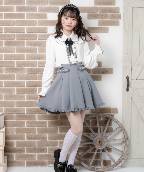 ROJITA（ロジータ）の「ビジュベルトタッキングスカート（スカート・レディース・ブラック/ピンク/ブルー・FREE）」の2枚目の写真