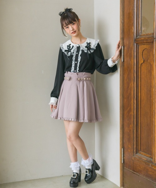 ROJITA（ロジータ）の「ビジュベルトタッキングスカート（スカート・レディース・ブラック/ピンク/ブルー・FREE）」の10枚目の写真