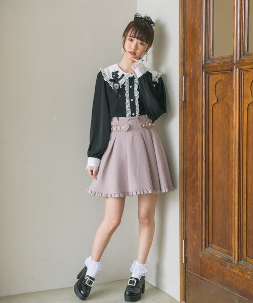 ROJITA（ロジータ）の「ビジュベルトタッキングスカート（スカート・レディース・ブラック/ピンク/ブルー・FREE）」の12枚目の写真