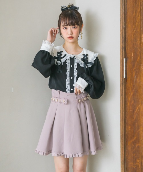 ROJITA（ロジータ）の「ビジュベルトタッキングスカート（スカート・レディース・ブラック/ピンク/ブルー・FREE）」の14枚目の写真